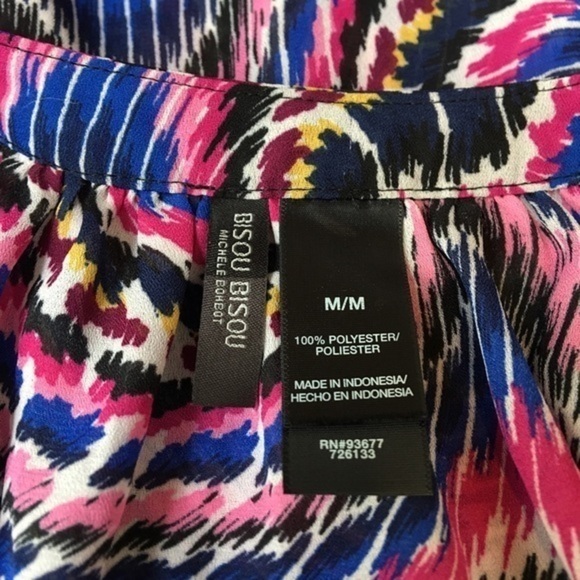 Bisou Bisou Long Sleeve Cold Shoulder Top - Picture 4 of 4